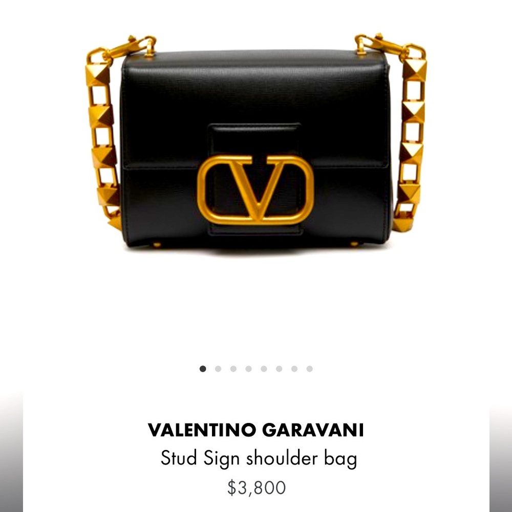 Valentino Stud Sign Shoulder Bag